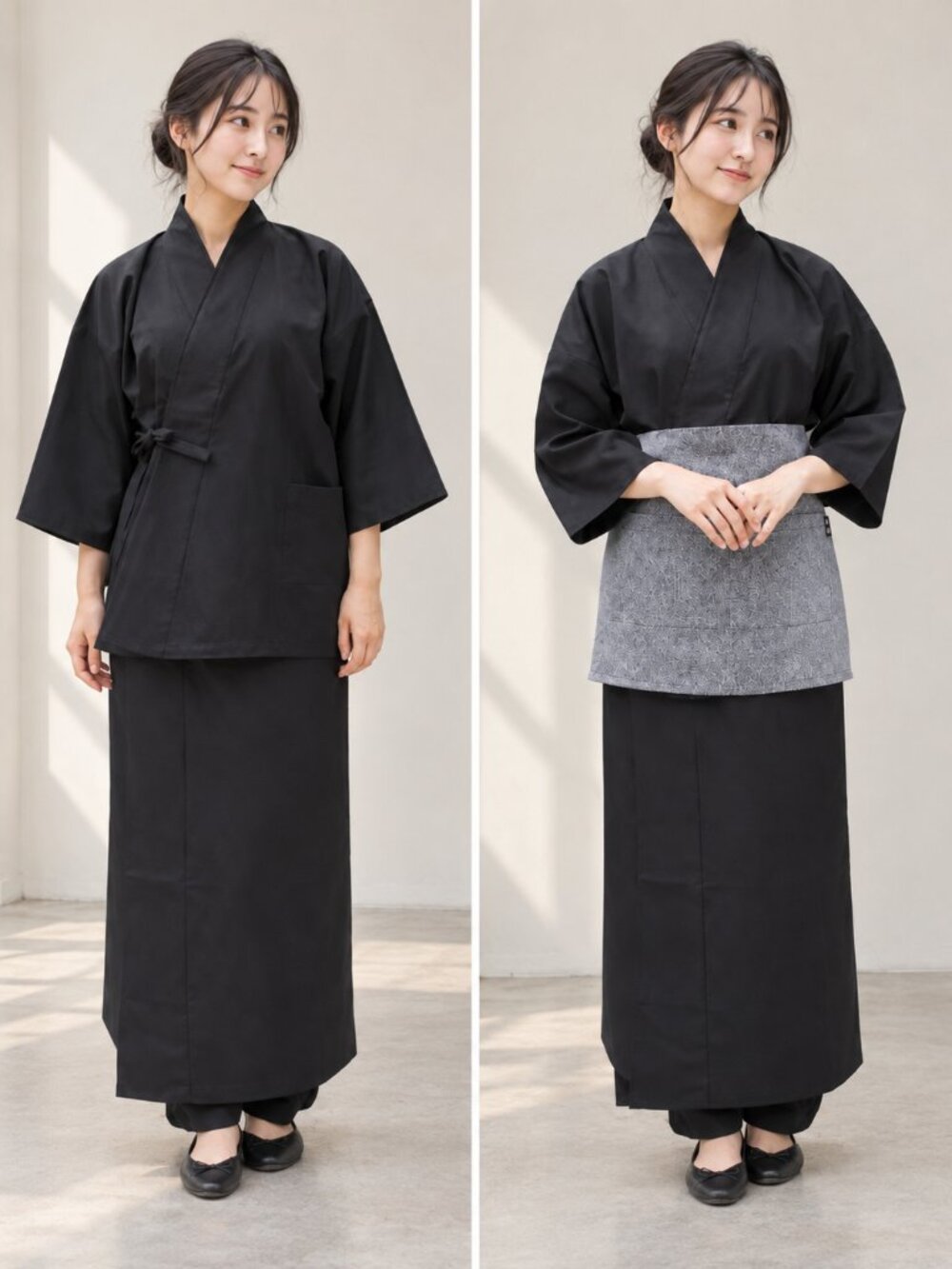 Japanese Style Kitchen/Restaurant Uniform Set – New (4 Pieces)